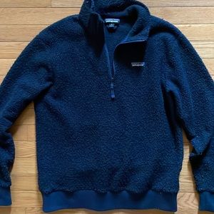 Patagonia blue fleece half zip